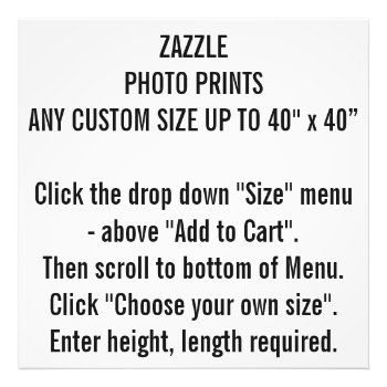Your Custom Nullvalue Photo Enlargement by ZazzleDesignBlanks at Zazzle