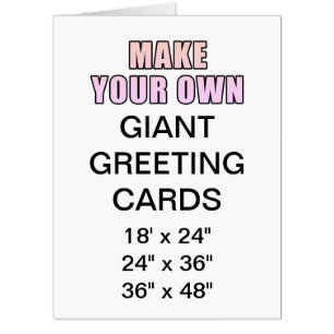 Your Custom Personalized 36" x 48" Giant Greeting Card