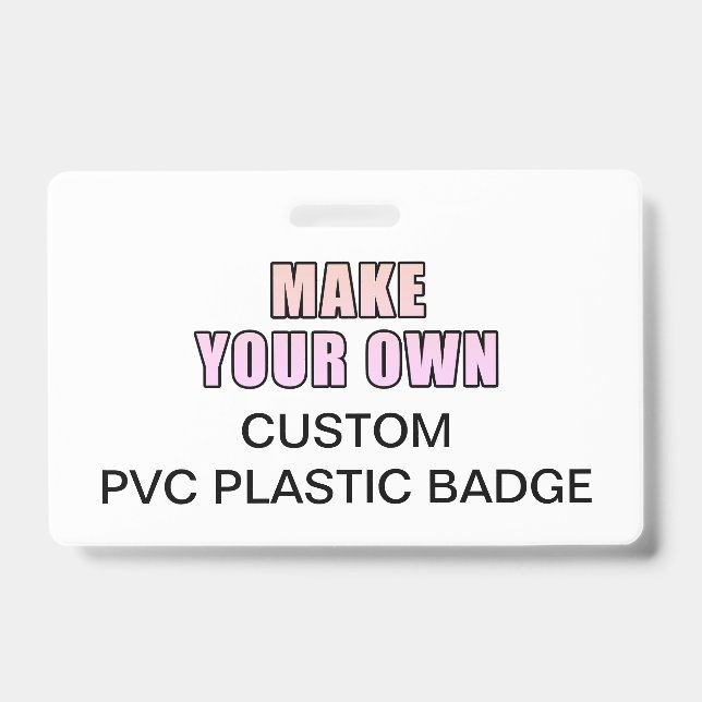 Your Custom Personalized Office Event Identity PVC Badge (Front)
