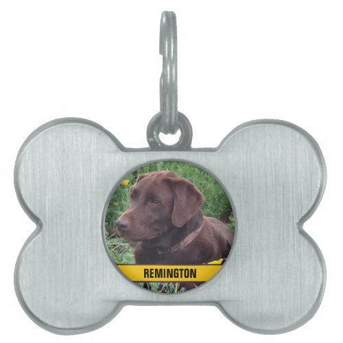 Your Custom Photo and Pet Name Pet ID Tag