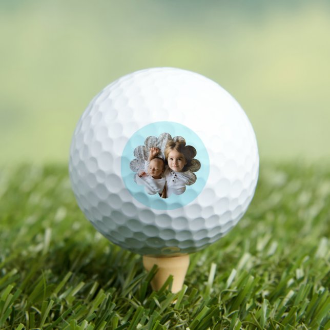 Your Custom Photo in Flower  Golf Balls (Insitu Tee)