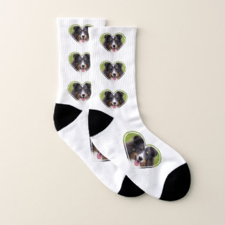 Your Custom Photo In Heart Shape Socks