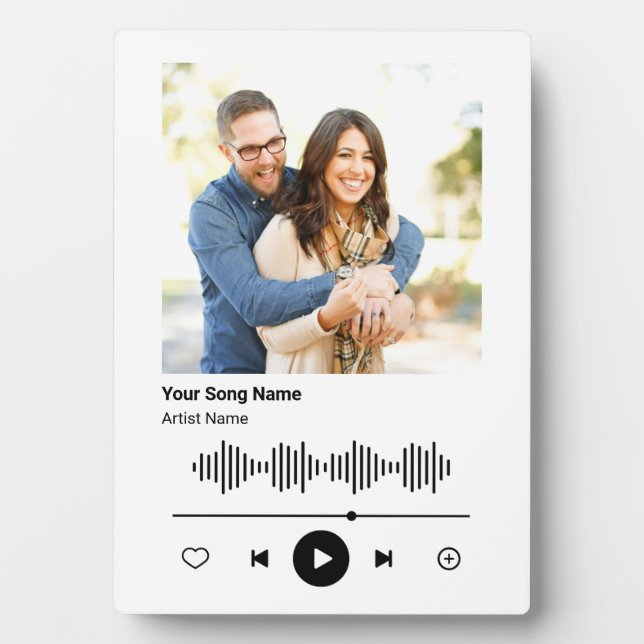 Your Custom Photo Music Player Your Favorite Song Plaque (Front)