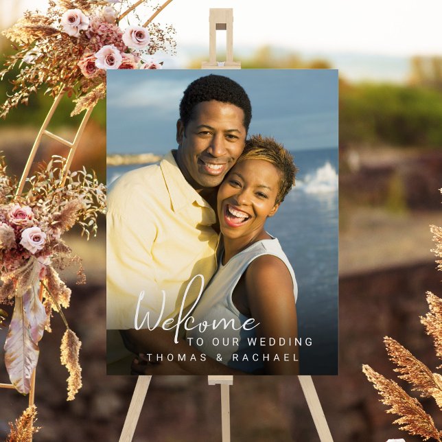 Your Custom Photo Wedding Welcome Foam Board (Personalize with your vertical photo.)