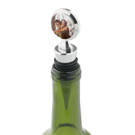Your Custom Photo Wine Stopper (Angled)