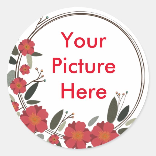 Your custom Picture Classic Round Sticker (Front)