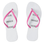 Your Custom Pink Lady Image Flip Flops at Zazzle