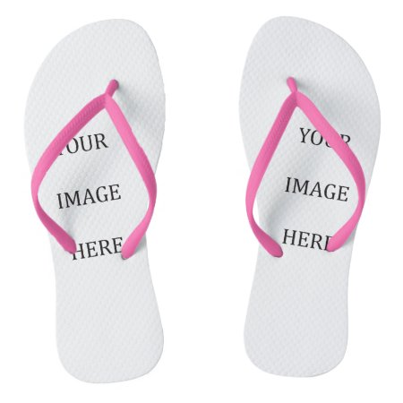 Your Custom Pink Lady Image Flip Flops