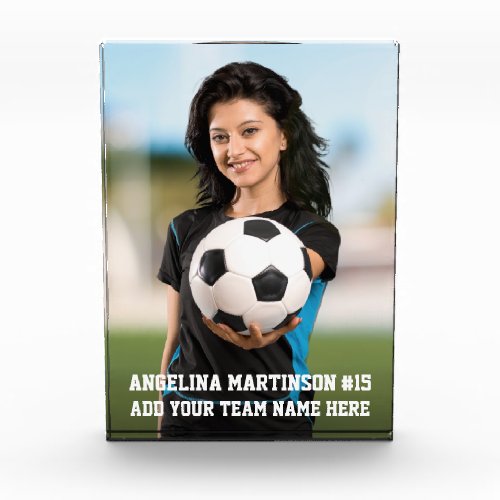 Your Custom Soccer or Your Sport Photo Block