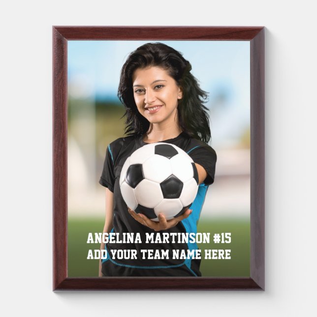 Your Custom Soccer or Your Sport Photo Plaque (Vertical)