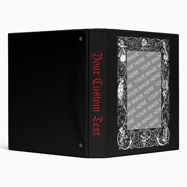 Your Custom Text 3 Ring Binder (Background)