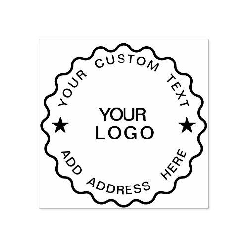 Your Custom Text Add Logo Professional Love Arrow  Rubber Stamp