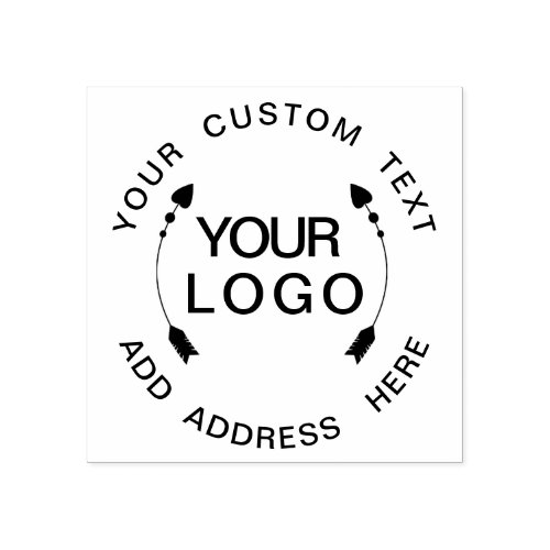Your Custom Text Add Logo Professional Star Rubber Rubber Stamp
