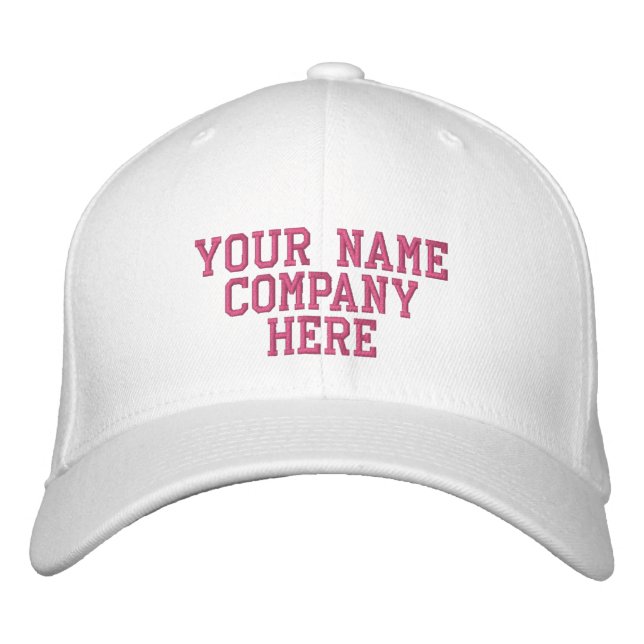 Your Custom Text Embroidered Baseball Cap Template (Front)