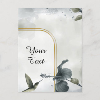 Your Custom Text - Hummingbird Personalized Postcard