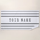 Your Custom Text & Modern Stripes | Black & White