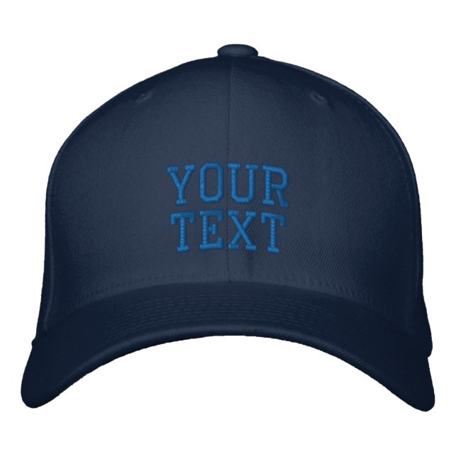 Your Custom Text / Name / more - Personalized Embroidered Baseball Cap (Front)