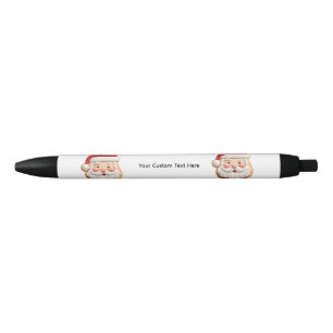 Your Custom Text Santa Cookie Christmas Pen