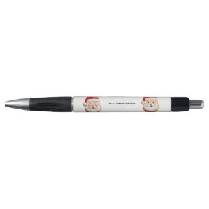 Your Custom Text Santa Cookie Christmas Pen