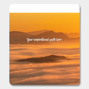 Your custom text sunrise above foggy landscape breath savers® mints