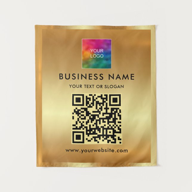 Your Custom Text Upload Business Logo Backdrop (Front)