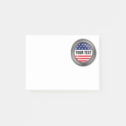 Your custom USA Button Post_it Notes
