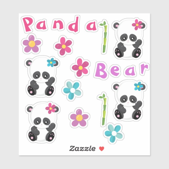 Your cute pandas sticker (Sheet)