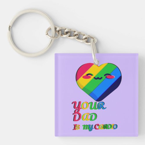 Your Dad Is My Cardio  Keychain