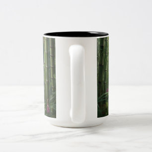 Your Daily Dose of Cuteness! - Adorable Panda Prin Two-Tone Coffee Mug