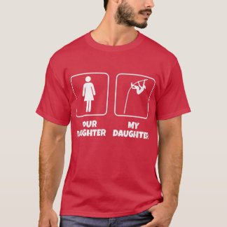 Your Daughter My Daughter Funny Pole Vault T-Shirt