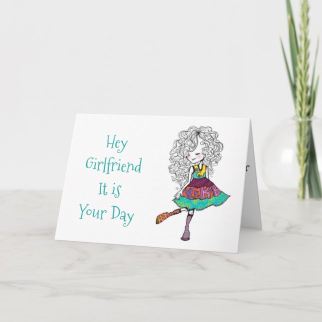 YOUR DAY ***TO SHINE*** GIRLFRIEND-YOUR BIRTHDAY CARD (Front)