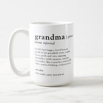 Your Definition Of Grandma Personalized Photo Mug by berryberrysweet at Zazzle