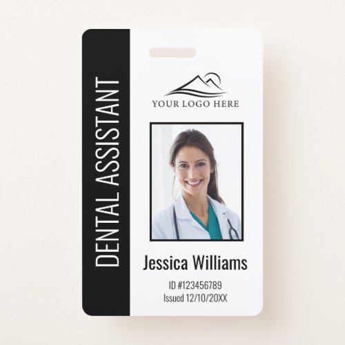 Your Dental Clinic Logo Dentist Employee Photo ID Badge