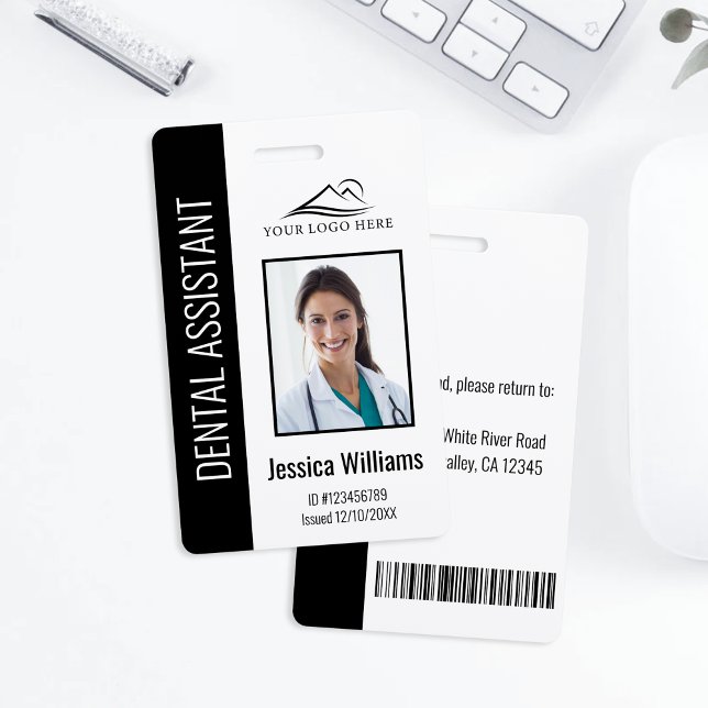 Your Dental Clinic Logo Dentist Employee Photo ID Badge (Creator Uploaded)