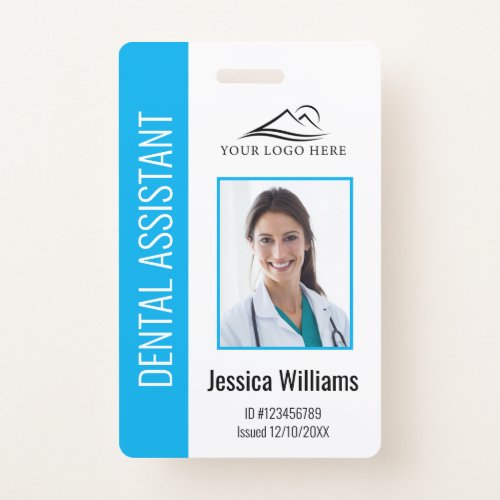 Your Dental Clinic Logo Dentist Employee Photo ID Badge
