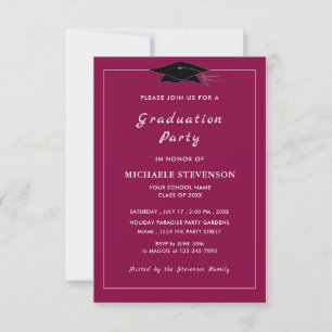 Your Design Color Graduation Invitation Example