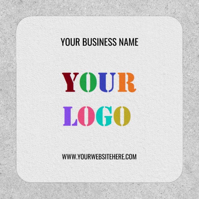 Your Design Company Logo and Text Patch Example (Front)