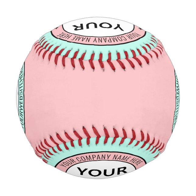 Your Design Custom Business Logo and Text Baseball (Back)