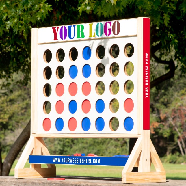 Your Design Custom Business Logo Fast Four Game (Lawn)