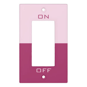 Your Design Custom Colors Text Light Switch Cover