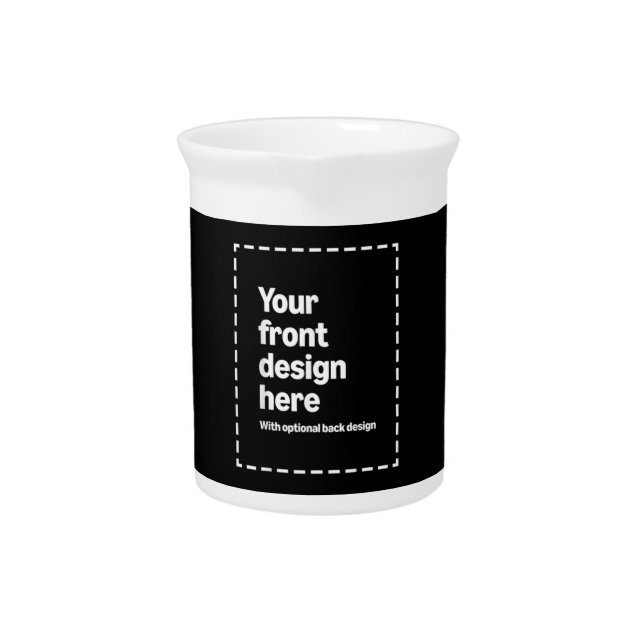 Your Design Here Beverage Pitcher (Front)