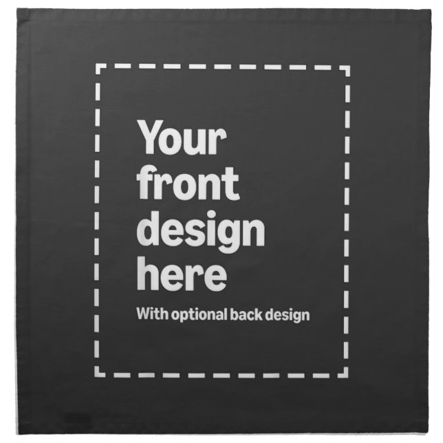 Your Design Here Cloth Napkin (Front)