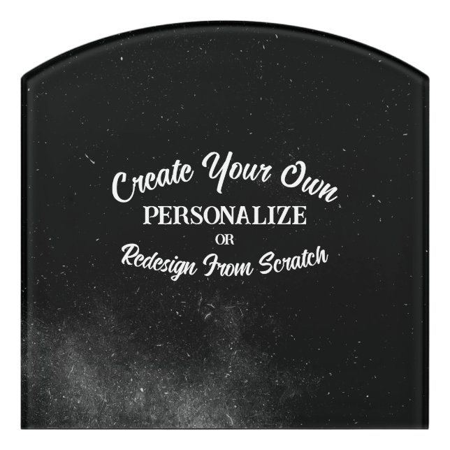 Your Design Here - Create Your Own Door Sign (Contour Front)