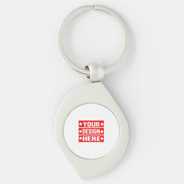 Your Design Here Custom    Keychain (Front)