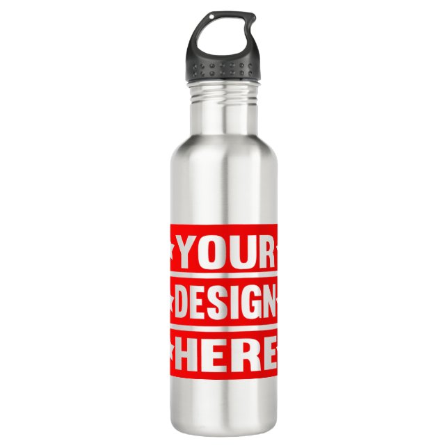 Your Design Here Custom  Stainless Steel Water Bottle (Front)