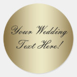 Your Design Here! Customizable Gold Wedding Seal at Zazzle
