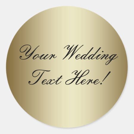 Your Design Here! Customizable Gold Wedding Seal