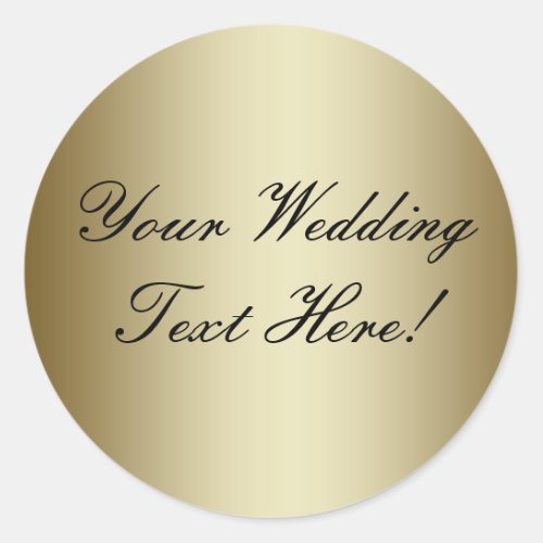 Your Design Here Customizable Gold Wedding Seal