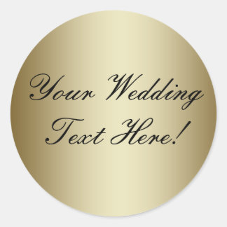Your Design Here! Customizable Gold Wedding Seal