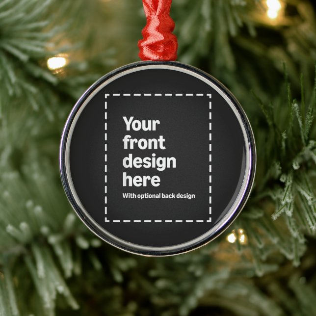 Your Design Here Metal Ornament (Tree)